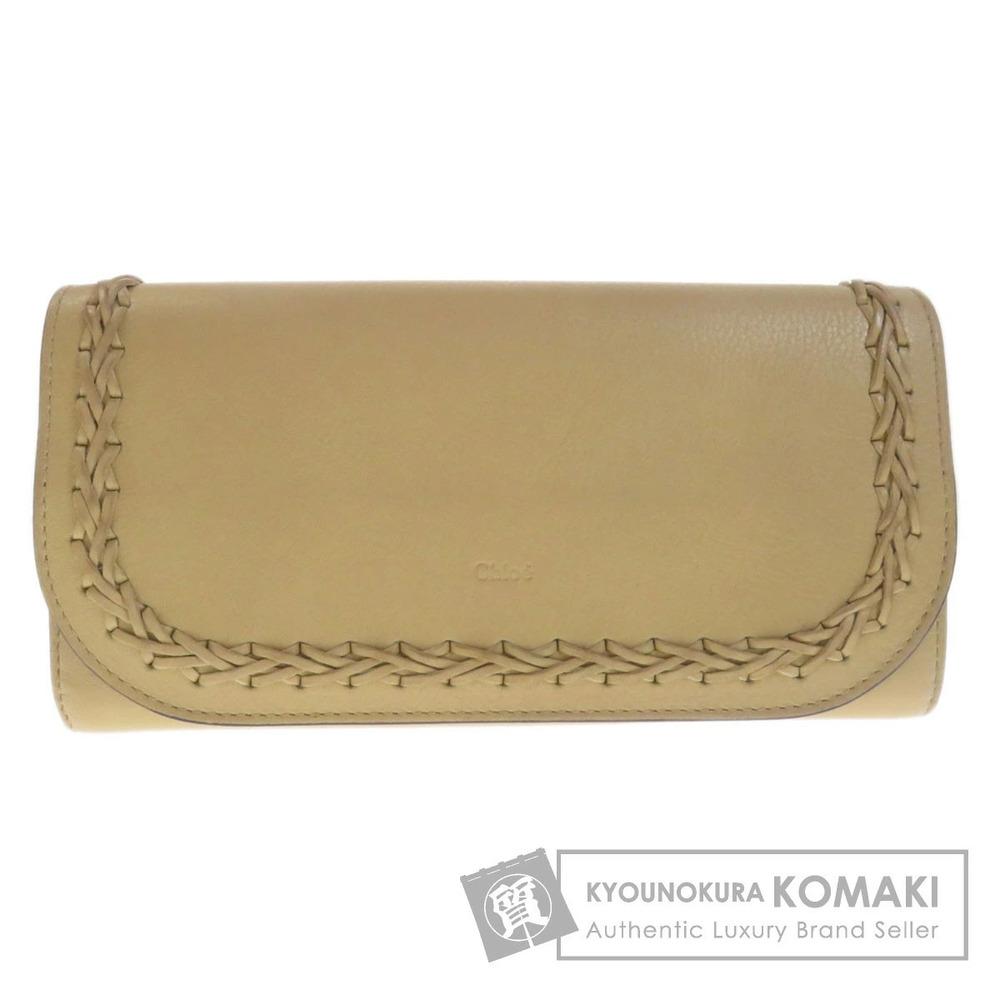 Chloe motif long Wallet calfskin